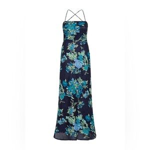 BRAND NEW Garcia Maxi Dress Escala Floral Navy